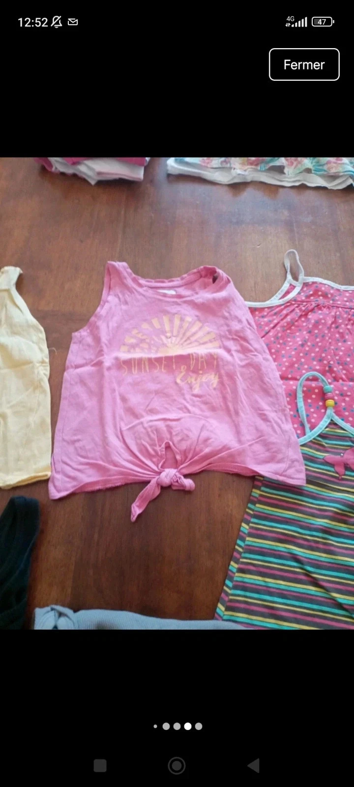 Lot van 7 tanktops meisje 3 jaar – photo 7